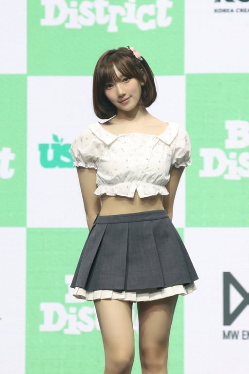USPEER's Soee poses during a media showcase celebrating the release of its first EP "BITE DISTRICT" / MW Entertainment