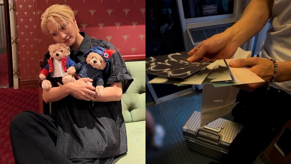 ATEEZ Seonghwa Instagram Post and The Signed Postcards for a Fan / Web Capture