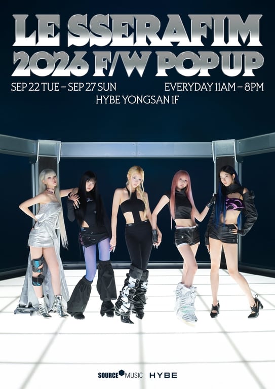 LE SSERAFIM 2nd Single 'Made My Night' Pop Up Store Seoul / Source Music (HYBE)
