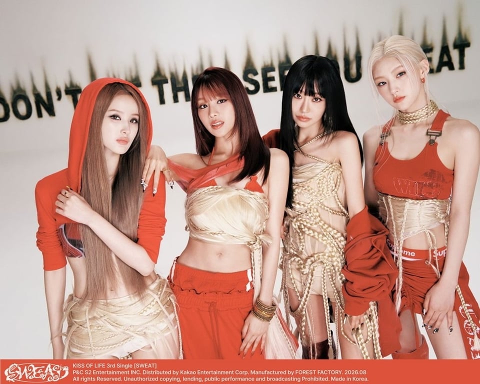 KISS OF LIFE Drops New Concept Photos for 'SWEAT'
