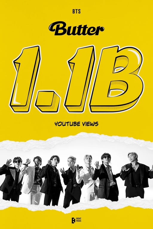 BTS' 'Butter' Music Video Surpasses 1.1 Billion YouTube Views