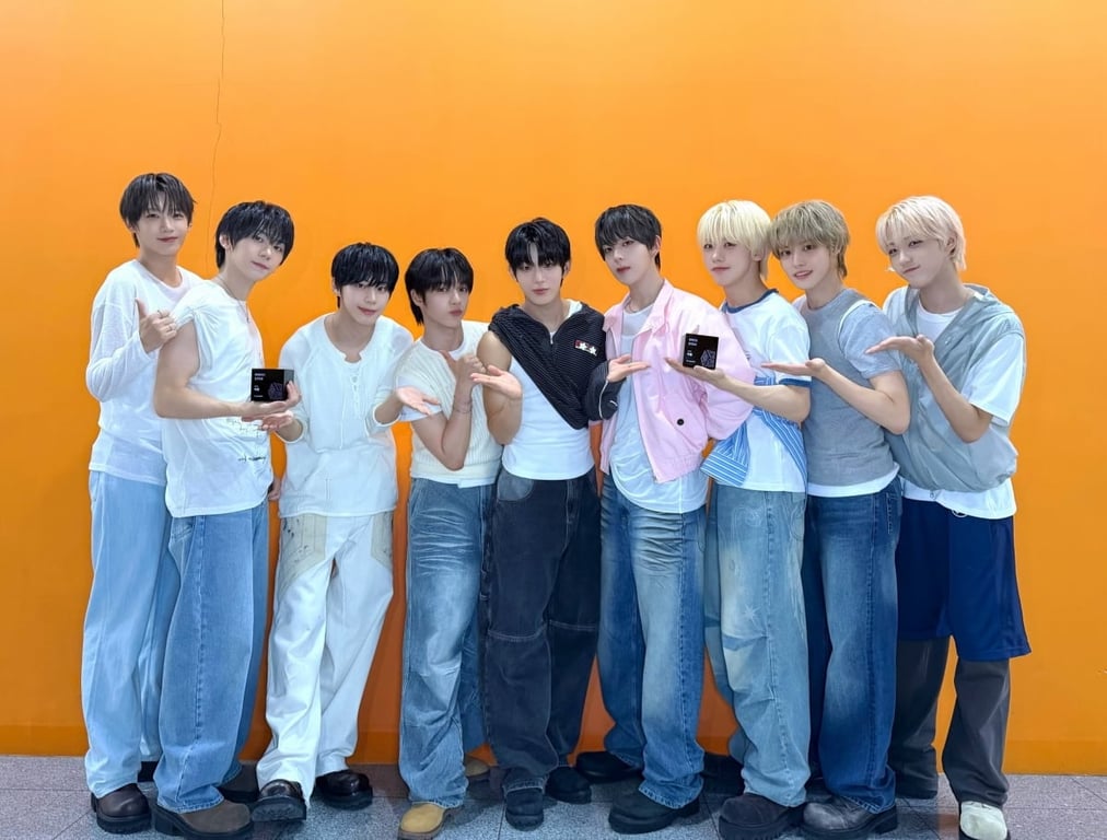 AHOF Sweeps Four Trophies on 'K-POP-UP Chart Show' as 'RUN TO YOU' Promotions Wrap