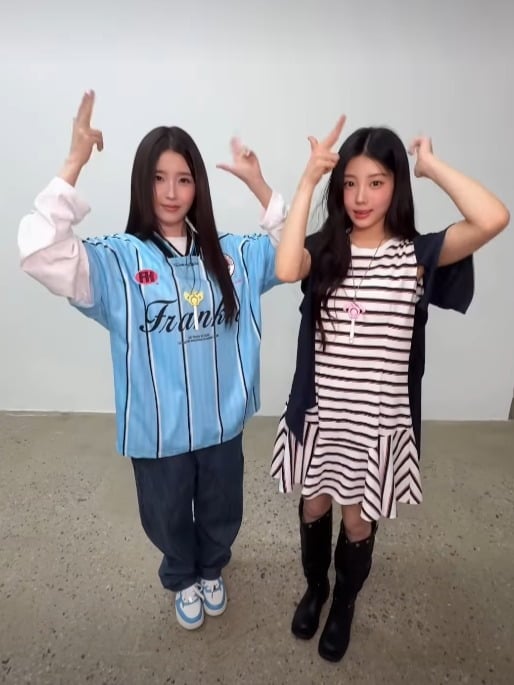 IU and Wonhee of ILLIT/ ILLIT Instagram