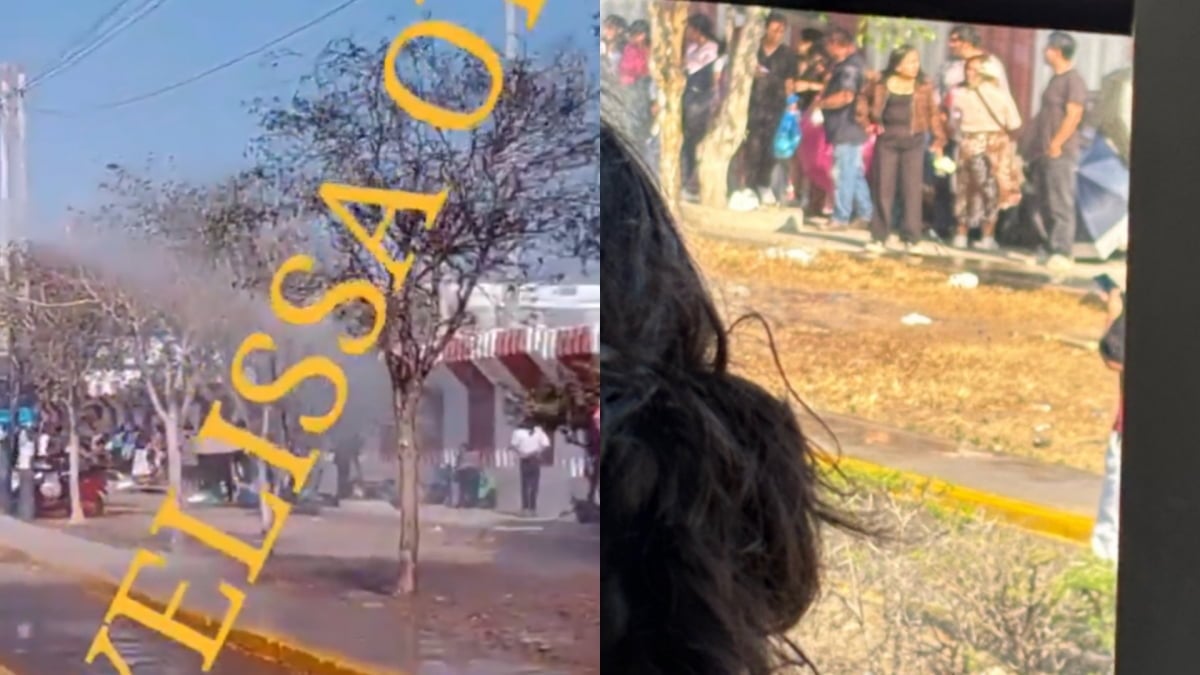 People Camping For BTS' Concert in Peru Being Sprayed With a Water Tank / Web Capture