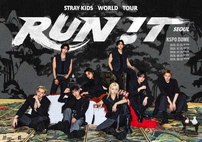 Stray Kids Rapid Rise on K-POPIT Board Ahead of 'RUN IT' World Tour