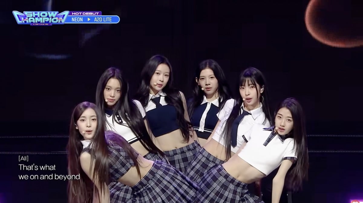 group A2O LITE / Screenshot from YouTube channel 'ALL THE K-POP'