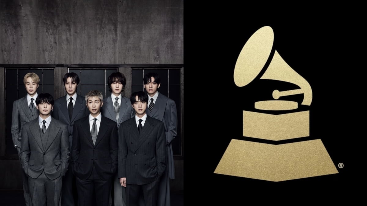 BTS and Grammy Logo / Web Capture