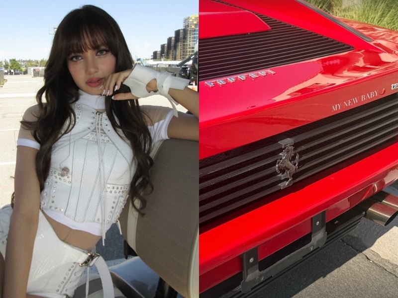 BLACKPINK's Lisa Flaunts Rare New Italian Supercar / LISA's SNS