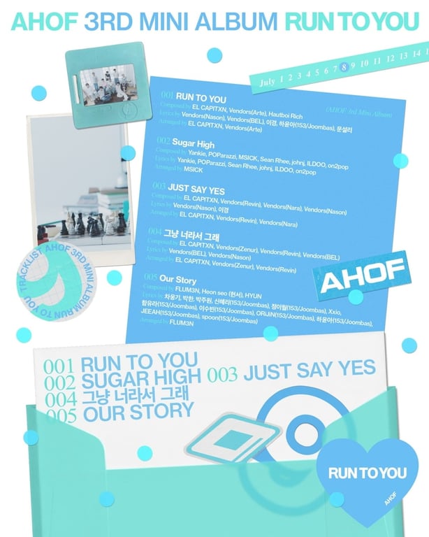Track list for AHOF's upcoming release / F&F Entertainment