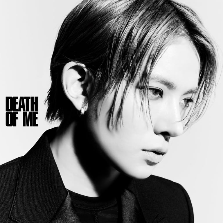 Digital cover of EVAN's first mini-album "DEATH OF ME" / BELIFT LAB (HYBE)