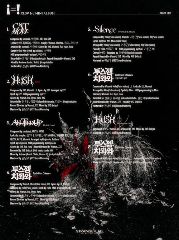 XLOV's New EP Tracklist / Photo courtesy of RBW, STRANGE LAB