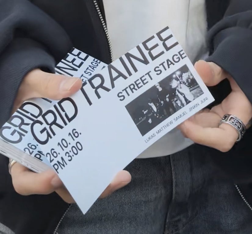 GRID Trainee Busking Tickets / Web Capture
