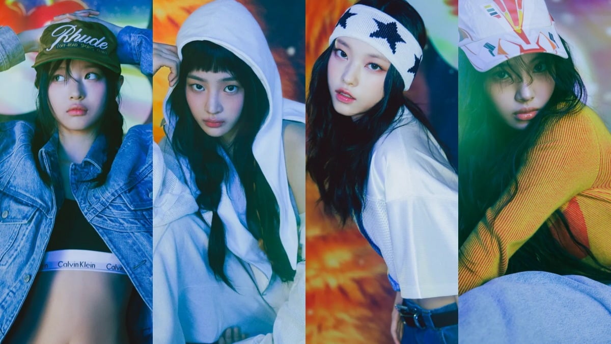 (From left) Hanni, Minji, Haerin and Hyein of NewJeans. / ADOR