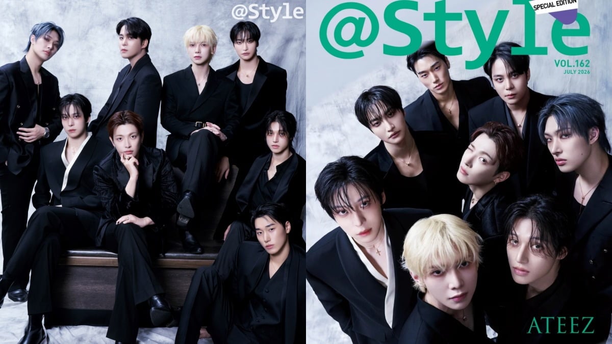 ATEEZ poses for photos for the July issue of AtStyle / AtStyle