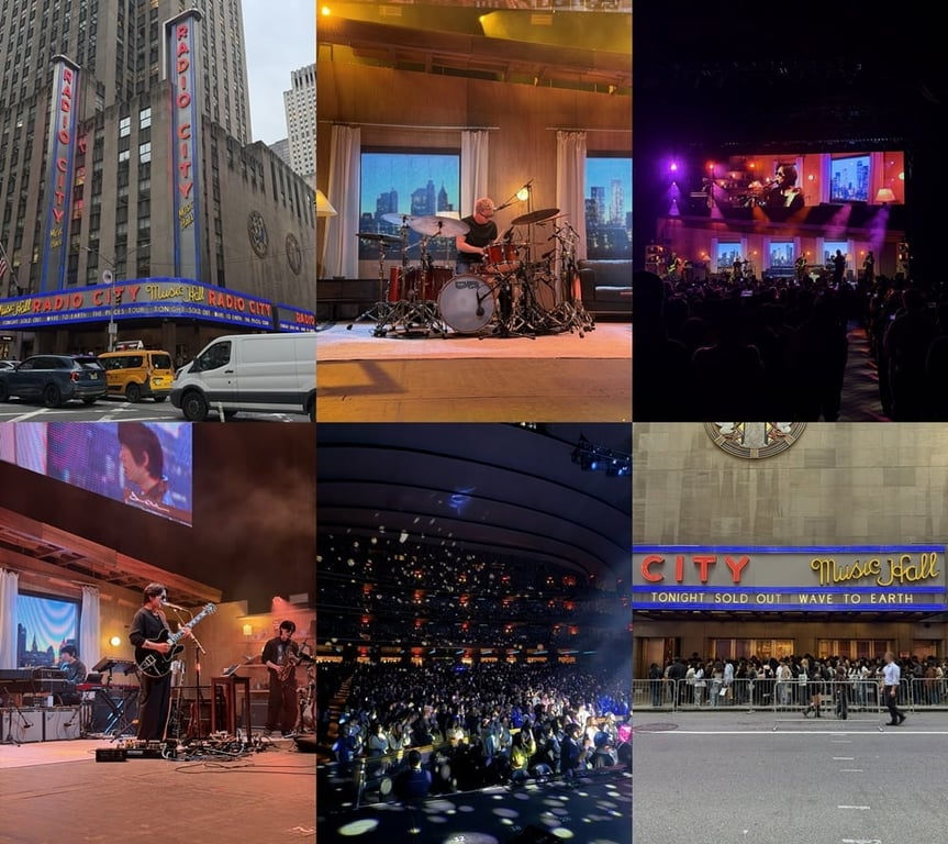 wave to earth 'the pieces tour' in New York City at Radio City / WAVY