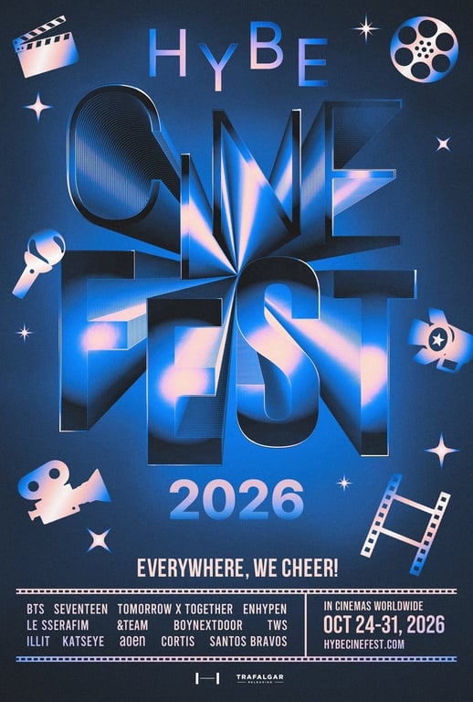 Poster for "HYBE CINE FEST 2026" / HYBE