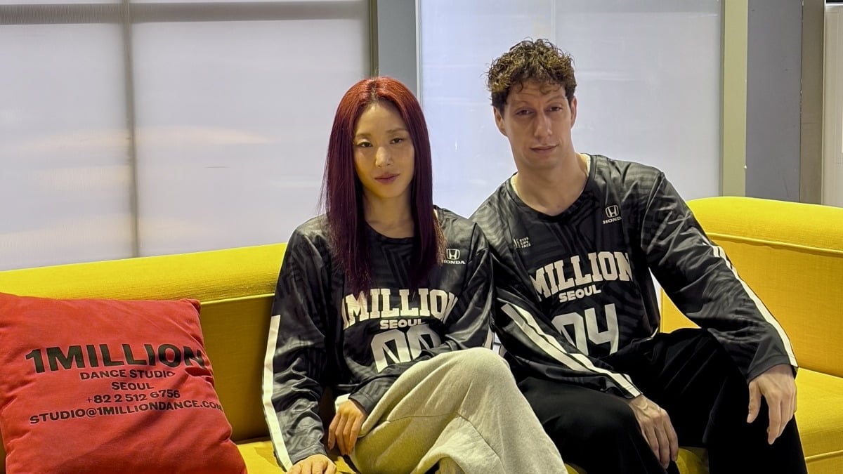 Lia Kim and Jonah Aki, choreographers at the Korean dance team 1MILLION/1MILLION
