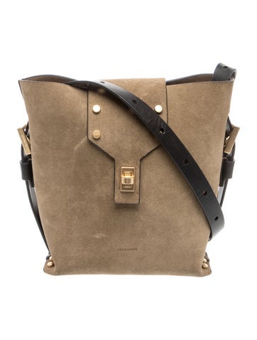 Suede Messenger Bag