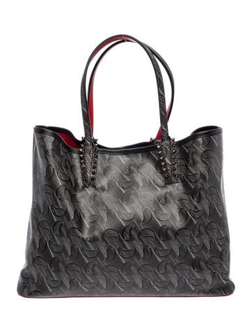Leather Cabata toile tote bag