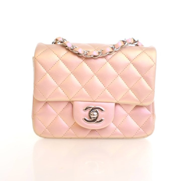 Chanel Mini Calfskin Square Classic Flap Bag