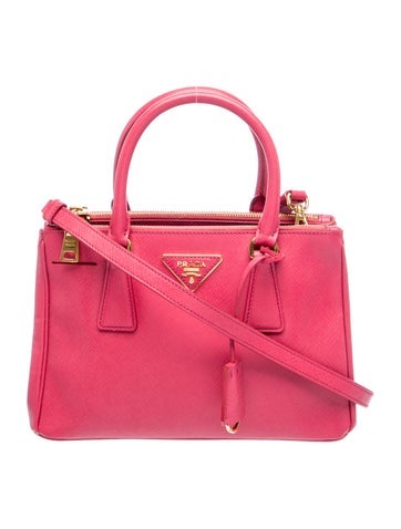 Prada Saffiano Leather Galleria Double Zip Mini
