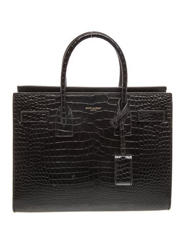 Embossed Leather Sac De Jour Baby