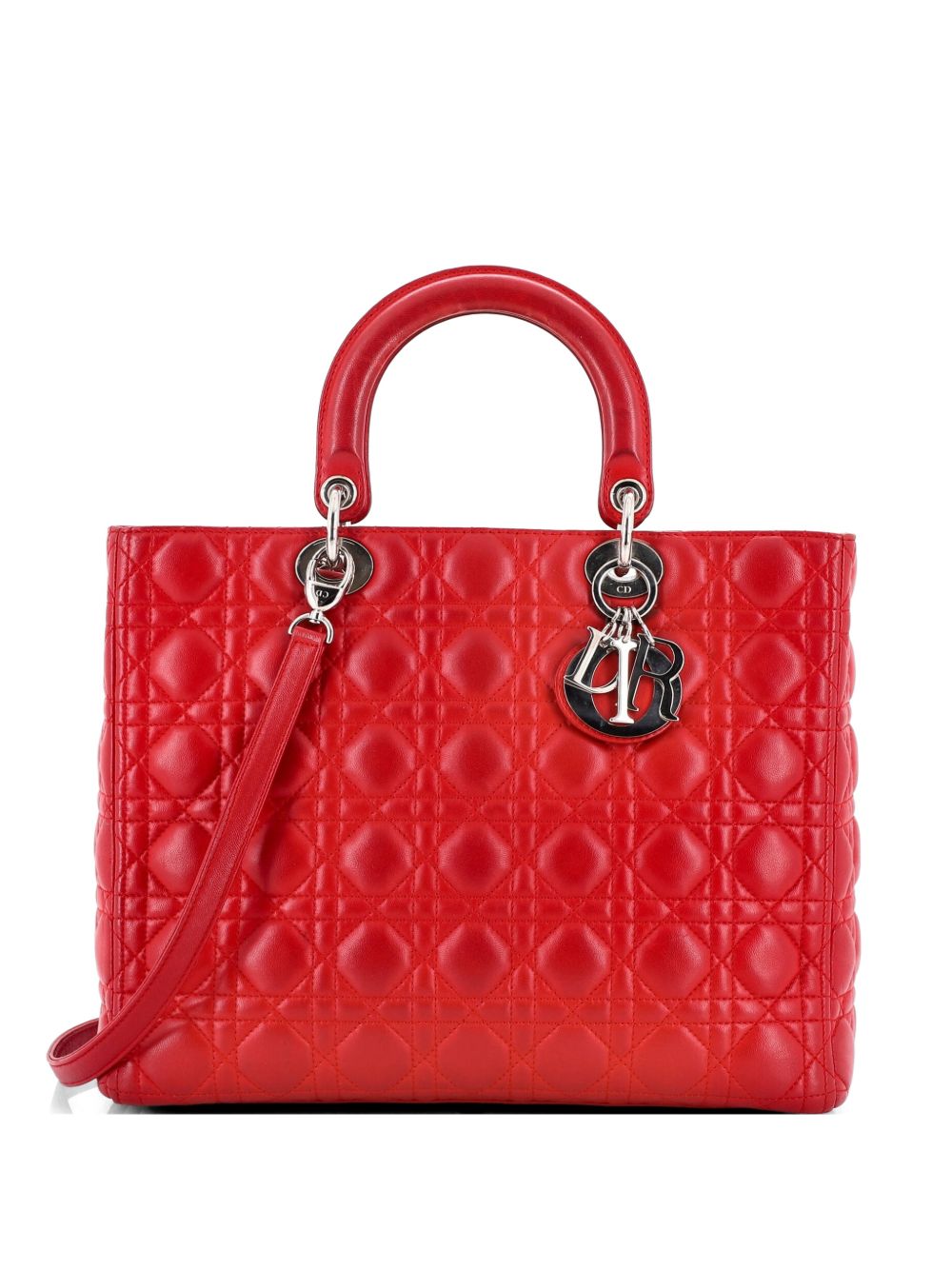 Lady Dior Bag Cannage Quilt Lambskin Large tote bag