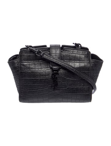 Embossed Leather Crossbody Bag