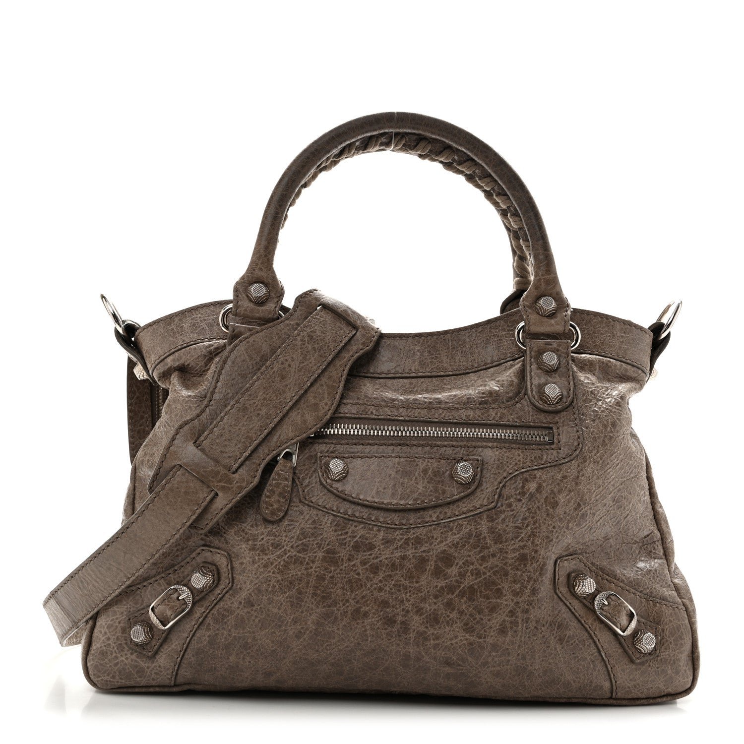 Balenciaga Balenciaga Agneau Giant 12 Silver Hardware Town Gris Poivre