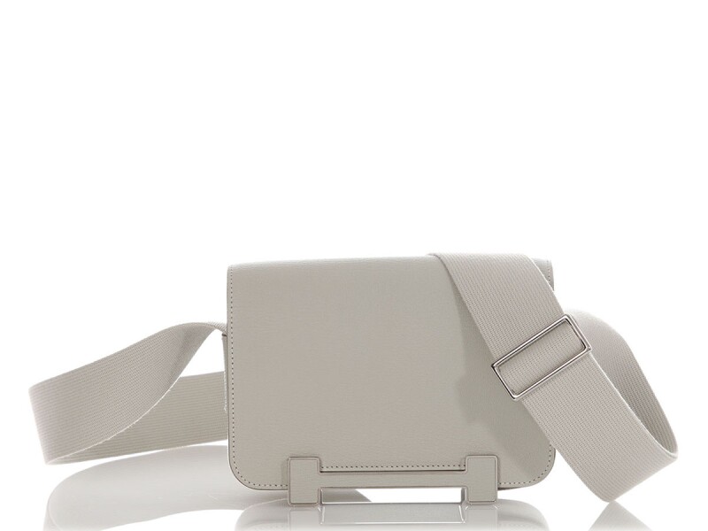 Hermes Gris Perle Chèvre Geta Palladium Hardware, 2024