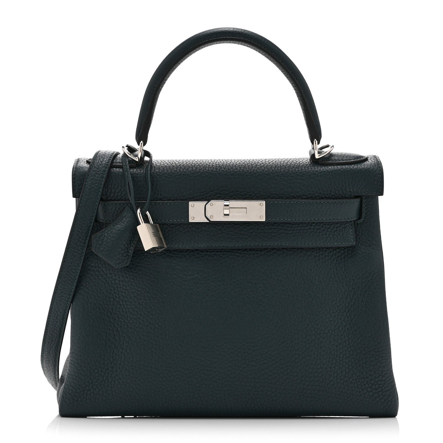 Hermes Togo Kelly Retourne 28 Vert Cypress