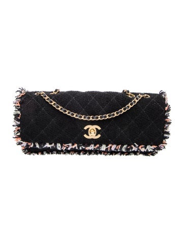 Tweed E/W Flap Bag