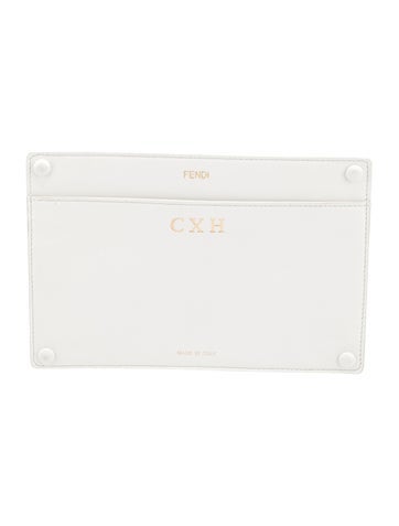Fendi Leather Peekaboo Pocket Pouch