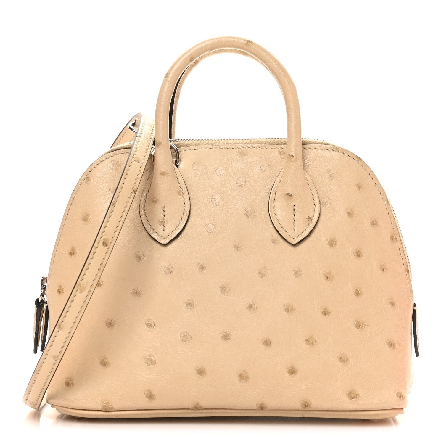 Hermes Ostrich Bolide Mini 1923 Parchemin
