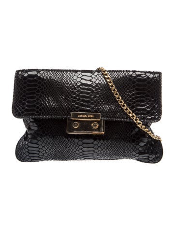 Embossed Leather Shoulder Bag
