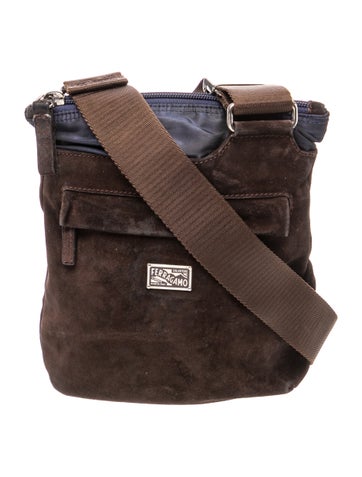 Suede Messenger Bag
