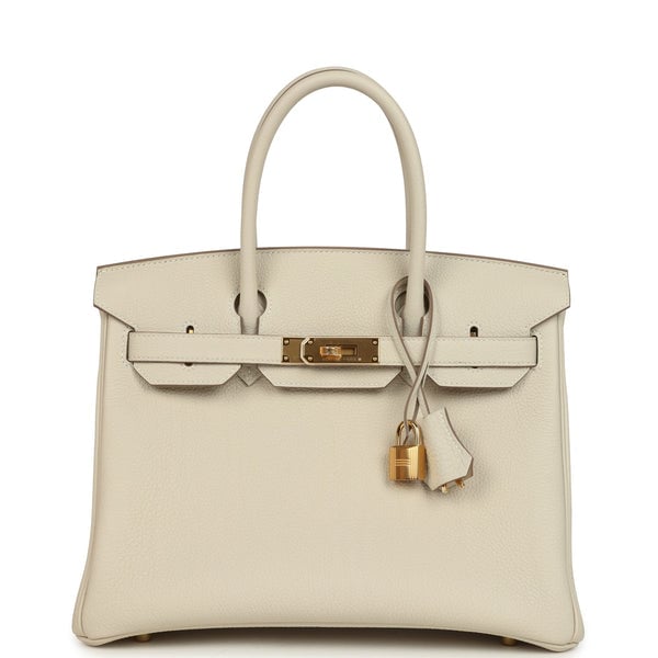Hermes Hermes Birkin 30 Craie Togo Gold Hardware