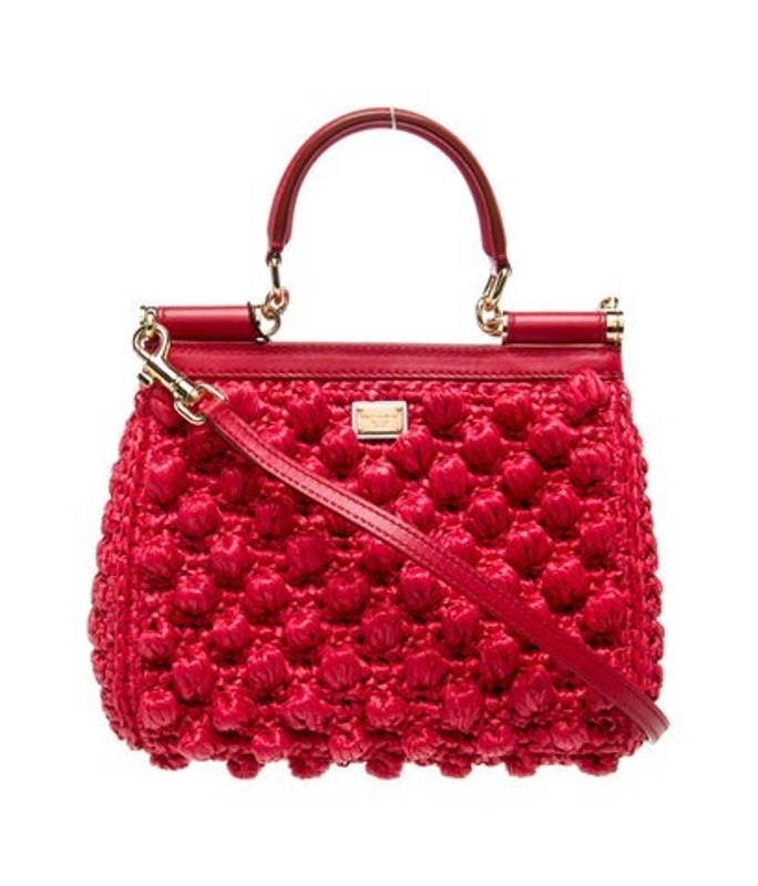 Dolce & Gabbana Gabbana Raffia Top Handle Bag