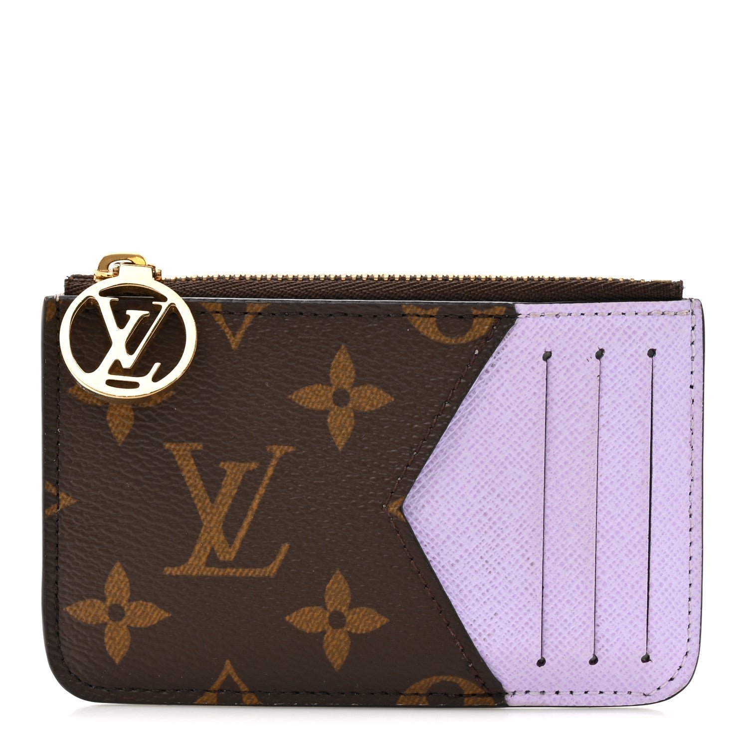 Louis Vuitton Monogram Zipped Romy Card Holder Bubble Tea