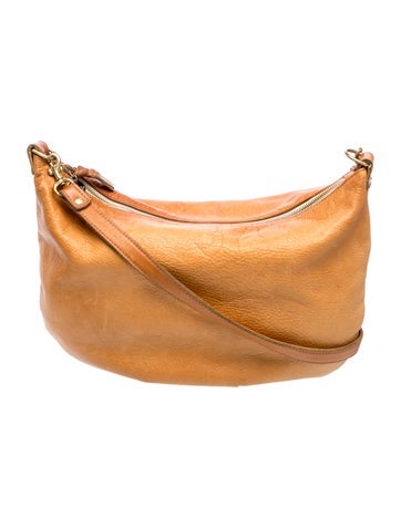 Embossed Leather Crossbody Bag