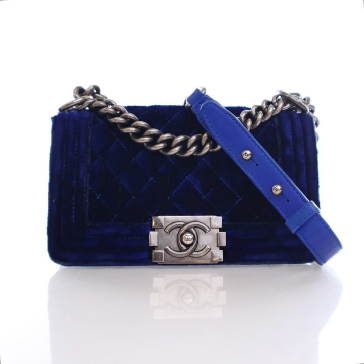 Chanel Small Velvet Boy Bag