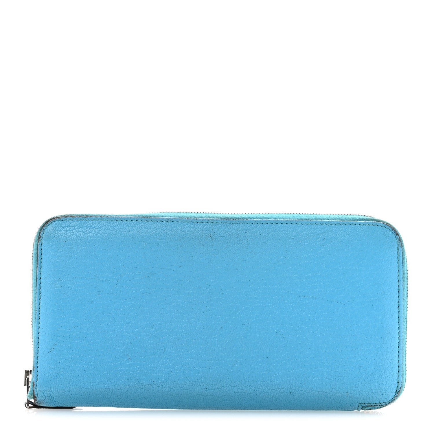 Hermes Hermes Chevre Mysore Azap Wallet Turquoise