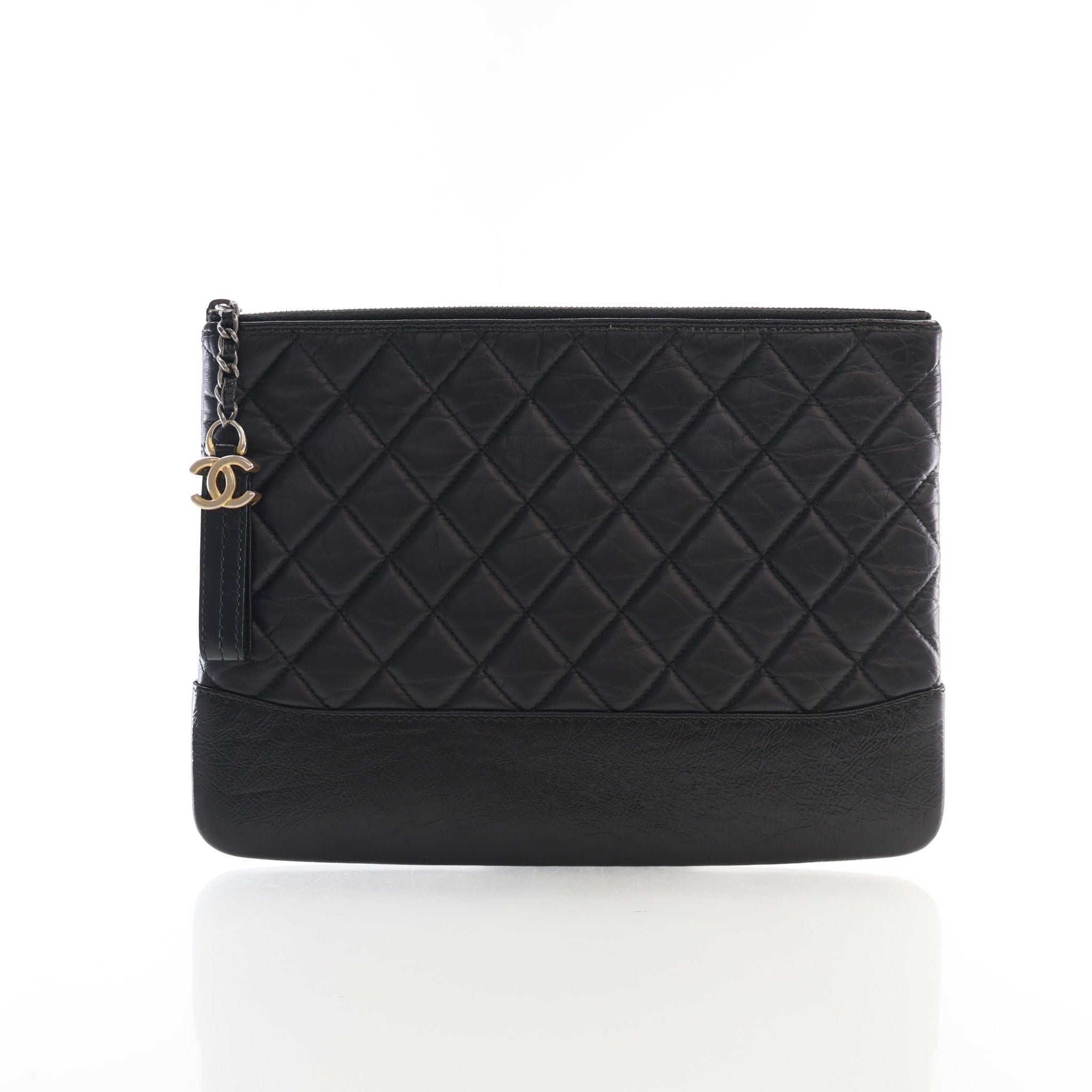Chanel Medium Aged Calfskin Gabrielle Cosmetic Case