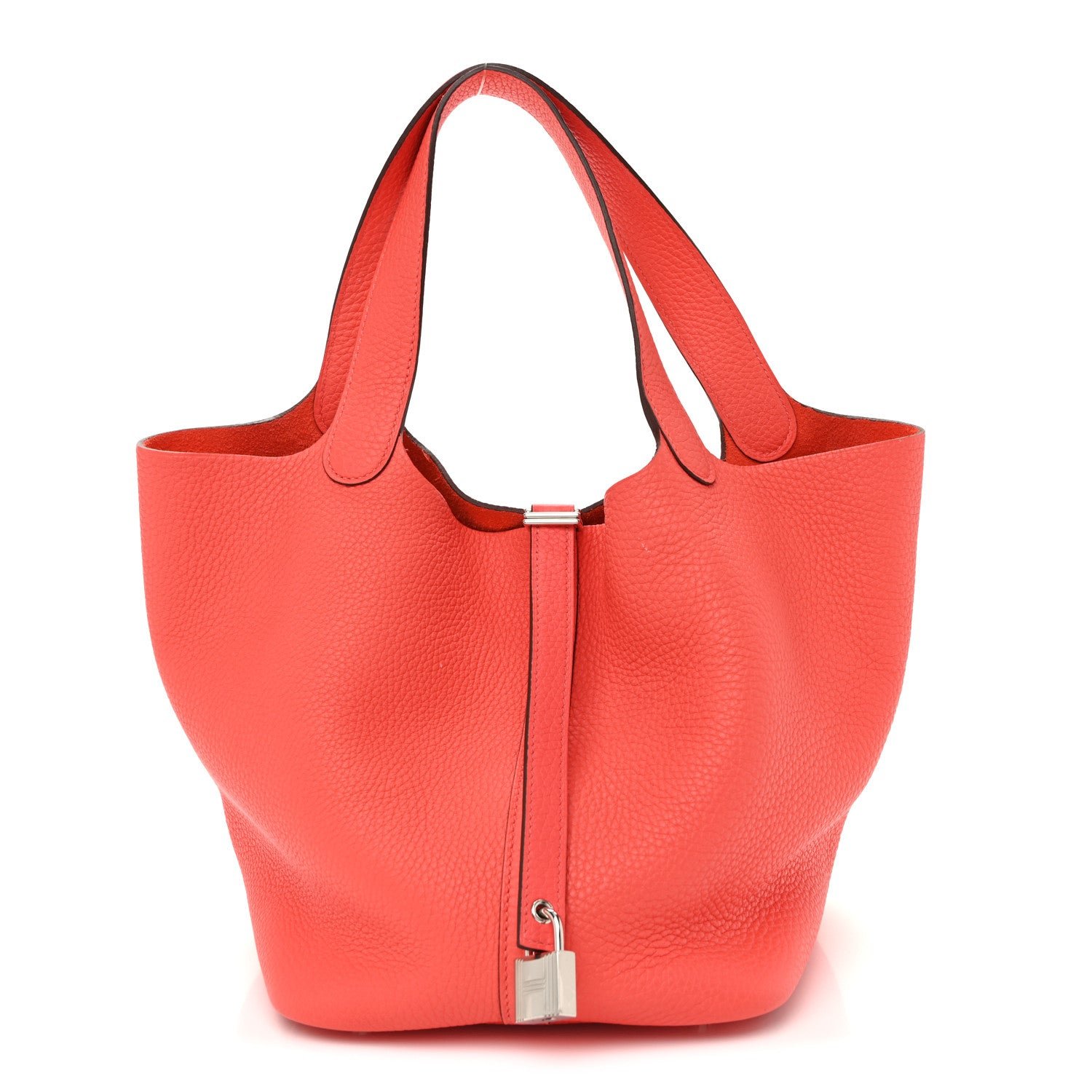 Hermes Taurillon Clemence Picotin Lock 22 MM Rose Jaipur