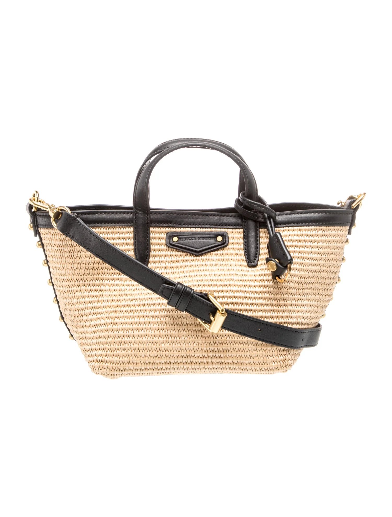 Straw Top Handle Bag