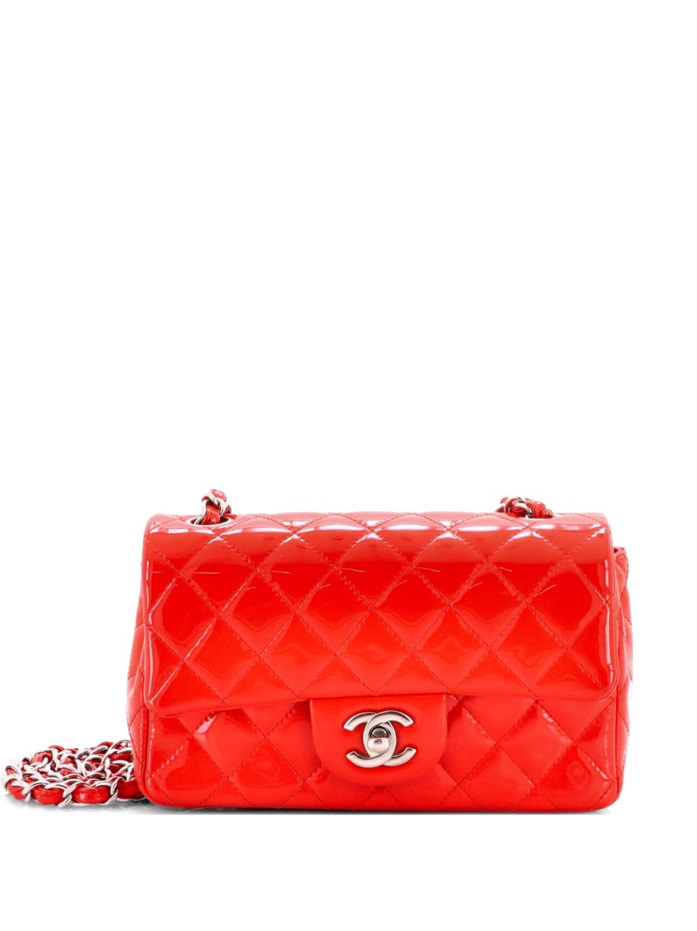 Classic Single Flap Bag Quilted Patent Mini crossbody bag