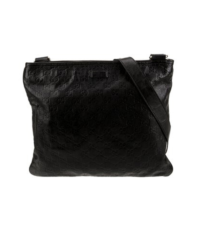 Gucci Leather Guccissima Leather Messenger Shoulder Bag
