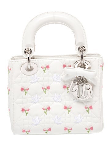 Dior Leather Lambskin Dioramour Lady Dior Bag 2025