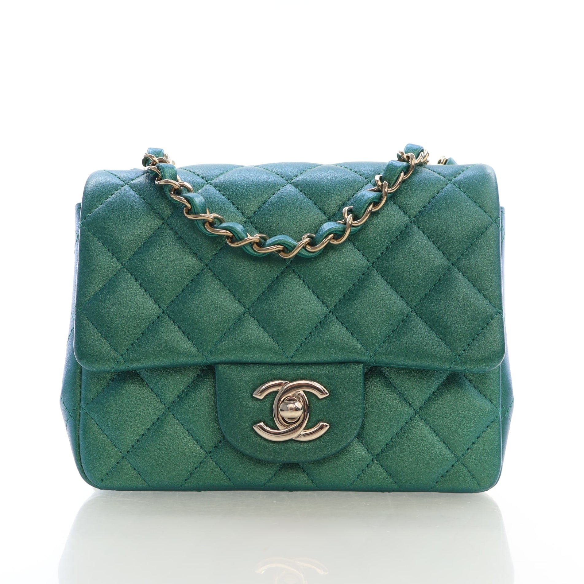 Chanel Mini Lambskin Square Flap Bag