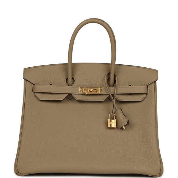 Hermes Hermes Birkin 35 Beige Marfa Togo Gold Hardware